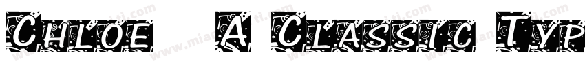 Chloe   A Classic Typeface字体转换